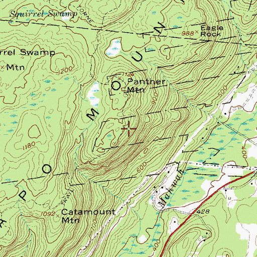 Topographic Map of Suffern-Bear Mountain Trail, NY