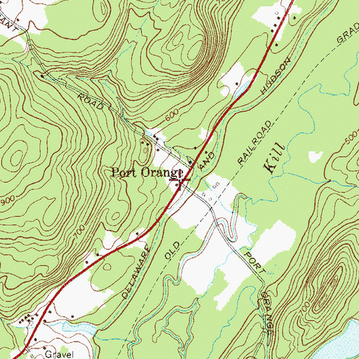 Topographic Map of Port Orange, NY