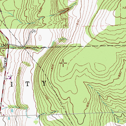 Topographic Map of Allegany County, NY