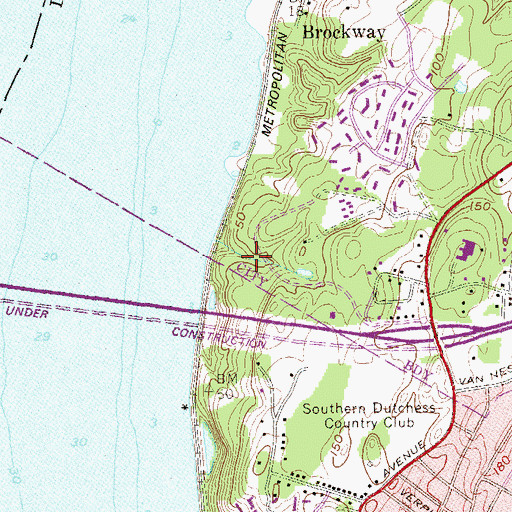 Topographic Map of Fishkill Landing (historical), NY