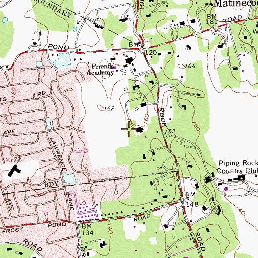 Topographic Map of Merrill Glen Cove Heliport, NY