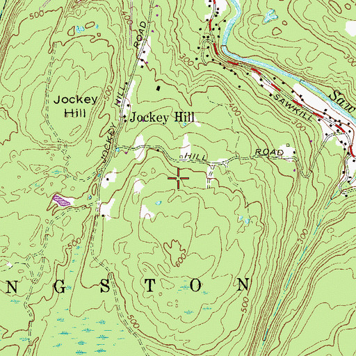Topographic Map of Town of Kingston, NY
