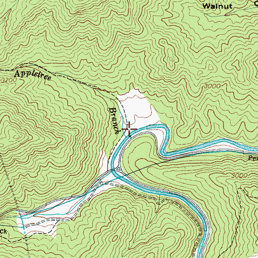 Topographic Map of Appletree Branch, NC