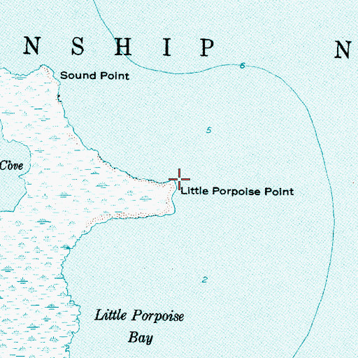 Topographic Map of Little Porpoise Point, NC