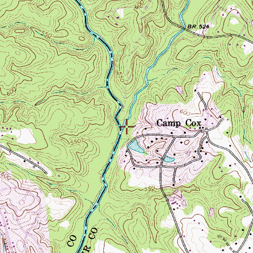 Topographic Map of McAlpine Creek, NC