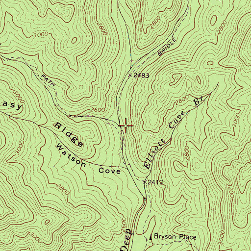 Topographic Map of Pole Road Creek, NC