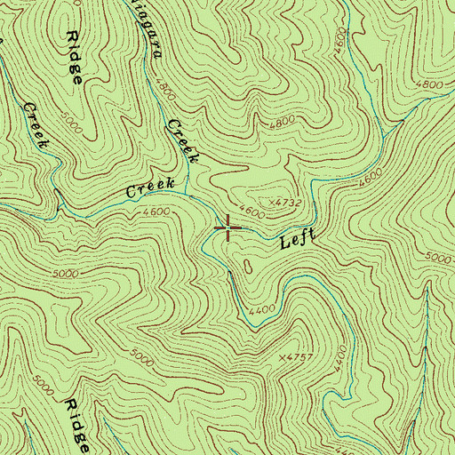 Topographic Map of Raven Creek, NC