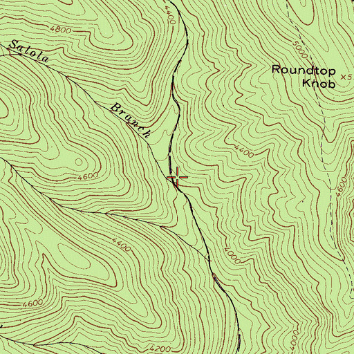 Topographic Map of Salola Branch, NC
