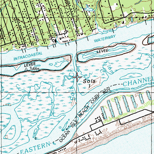 Topographic Map of Sols Creek, NC