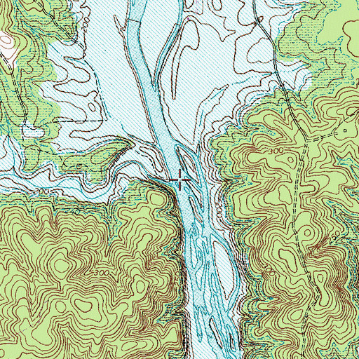 Topographic Map of Stinking Creek, NC
