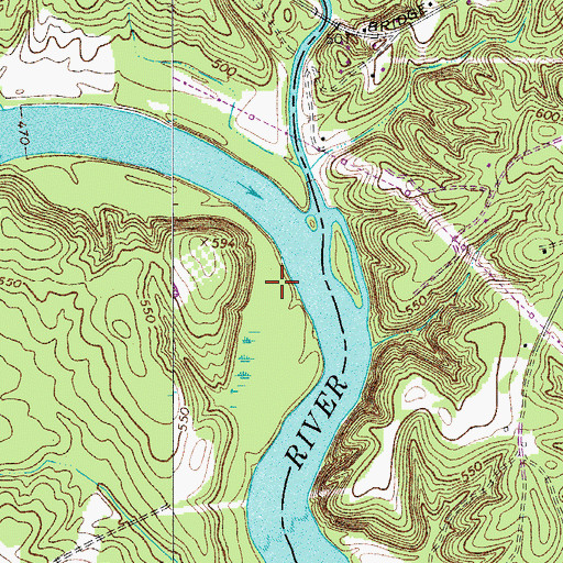 Topographic Map of Sugar Creek, SC