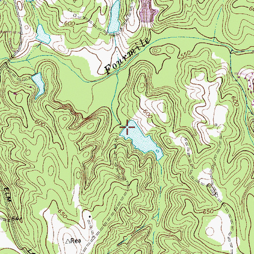 Topographic Map of Mitchell Pond Number Six, NC