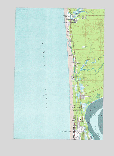 Copalis Beach, WA USGS Topographic Map