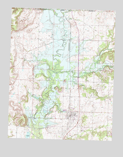 Copan, OK USGS Topographic Map