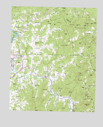 Corbin Knob, NC USGS Topographic Map