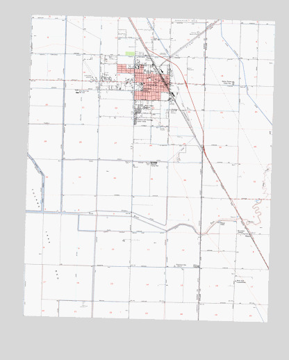 Corcoran, CA USGS Topographic Map