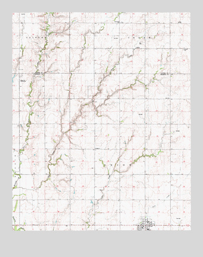 Corn, OK USGS Topographic Map