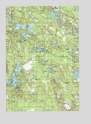 Corner Lake, MI USGS Topographic Map