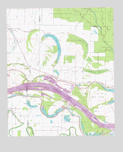 Cornerstone, AR USGS Topographic Map