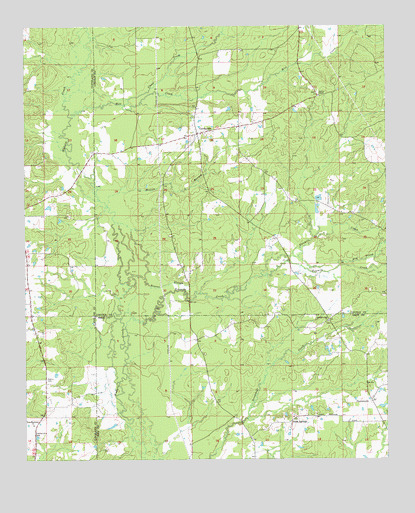 Cornerville, AR USGS Topographic Map