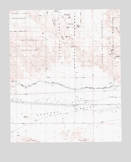 Cottonwood Spring, CA USGS Topographic Map