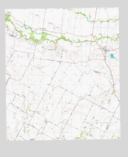 Coupland, TX USGS Topographic Map