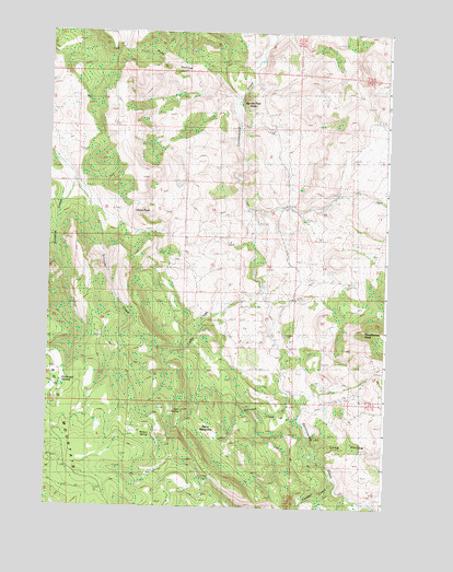 Courthouse Rock, OR USGS Topographic Map