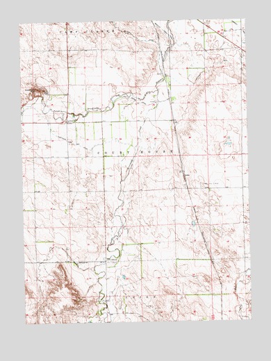 Courthouse Rock, NE USGS Topographic Map