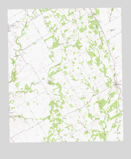 Covington, TX USGS Topographic Map