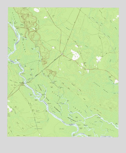 Cox, GA USGS Topographic Map