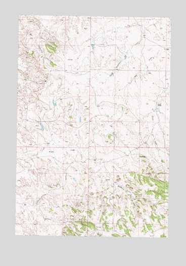 Crain Place, MT USGS Topographic Map