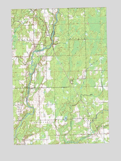 Crane, WI USGS Topographic Map