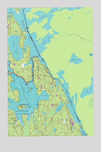 Crane Lake, MN USGS Topographic Map