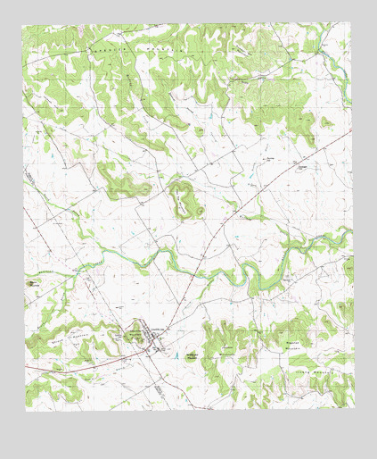 Cranfills Gap, TX USGS Topographic Map