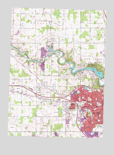 Ann Arbor West, MI USGS Topographic Map