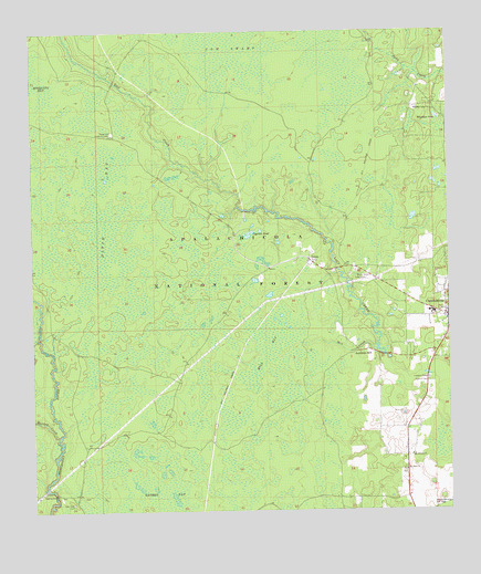 Crawfordville West, FL USGS Topographic Map