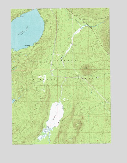 Crescent Lake, OR USGS Topographic Map