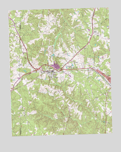 Crewe West, VA USGS Topographic Map