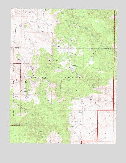 Crooked Creek, CA USGS Topographic Map