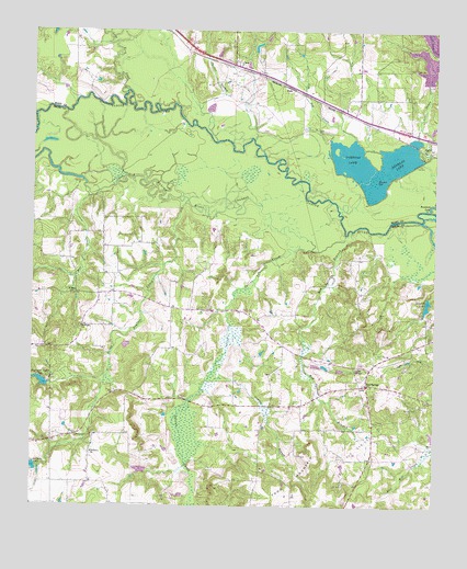 Crow, TX USGS Topographic Map