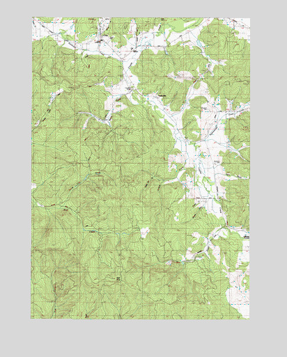 Crow, OR USGS Topographic Map