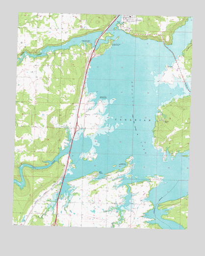 Crowder, OK USGS Topographic Map
