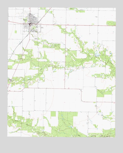 Crowell, TX USGS Topographic Map