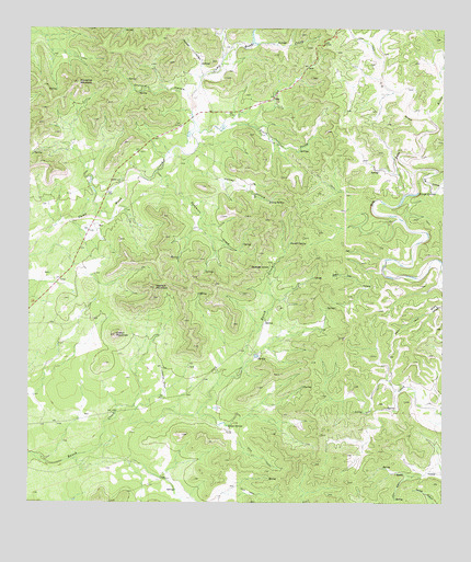 Crown Mountain, TX USGS Topographic Map
