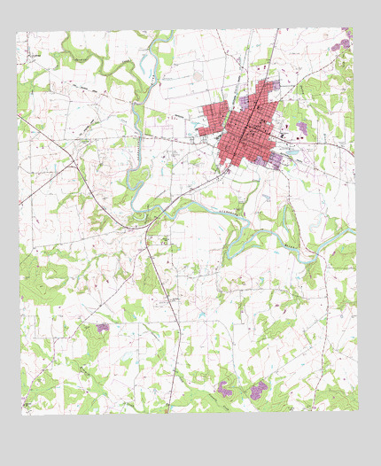 Cuero, TX USGS Topographic Map