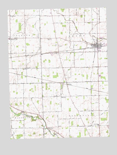 Ansonia, OH USGS Topographic Map