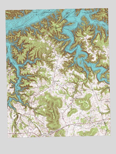 Cumberland City, KY USGS Topographic Map