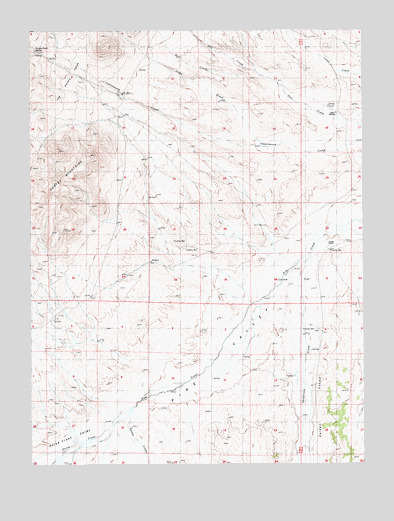 Curlow Flat, NV USGS Topographic Map