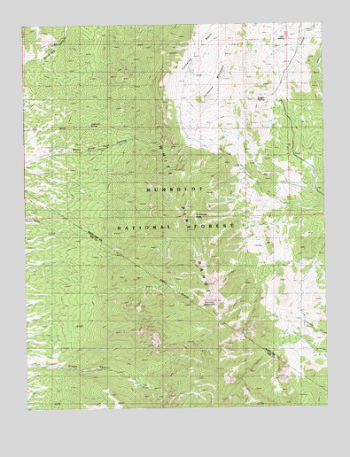 Currant Mountain, NV USGS Topographic Map