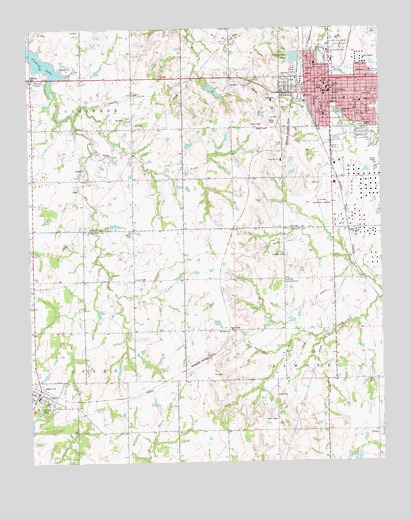 Cushing, OK USGS Topographic Map